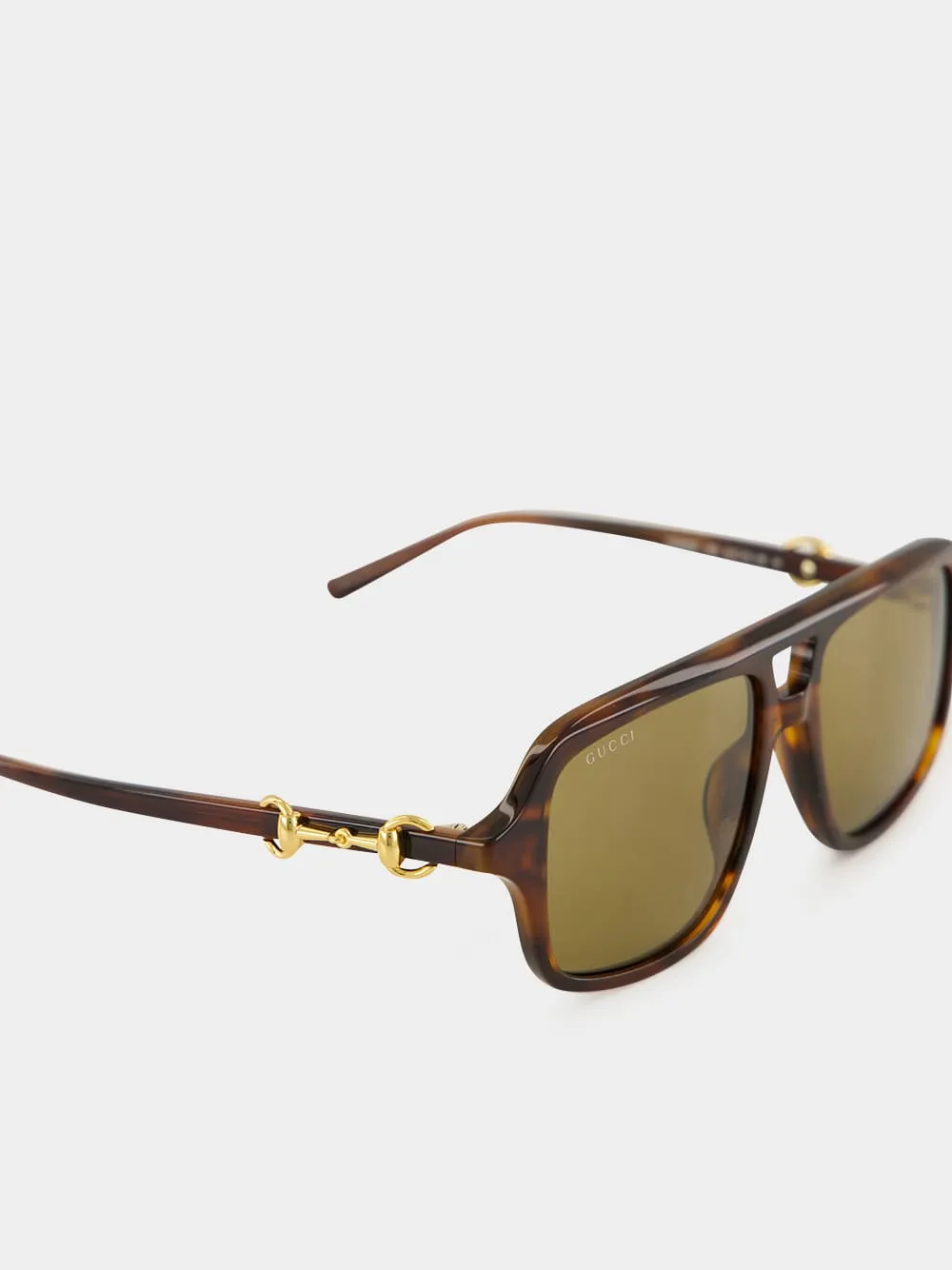 Havana Brown Navigator Sunglasses sold by Fashion Clinic product image thumbnail 4