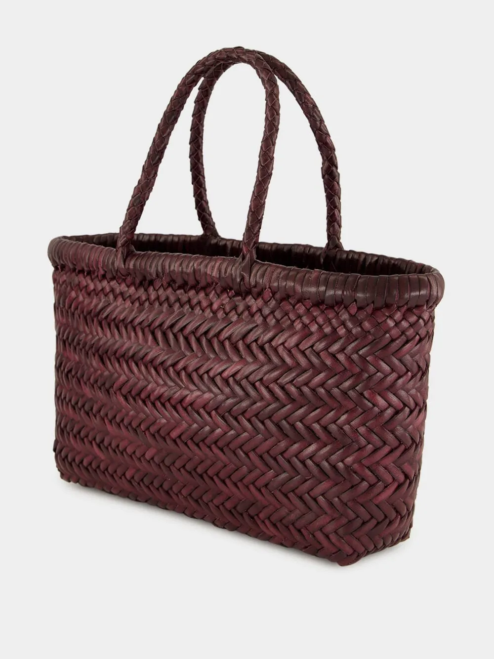 Mini Flat Gora Basket Bag in Plum sold by Fashion Clinic product image thumbnail 4