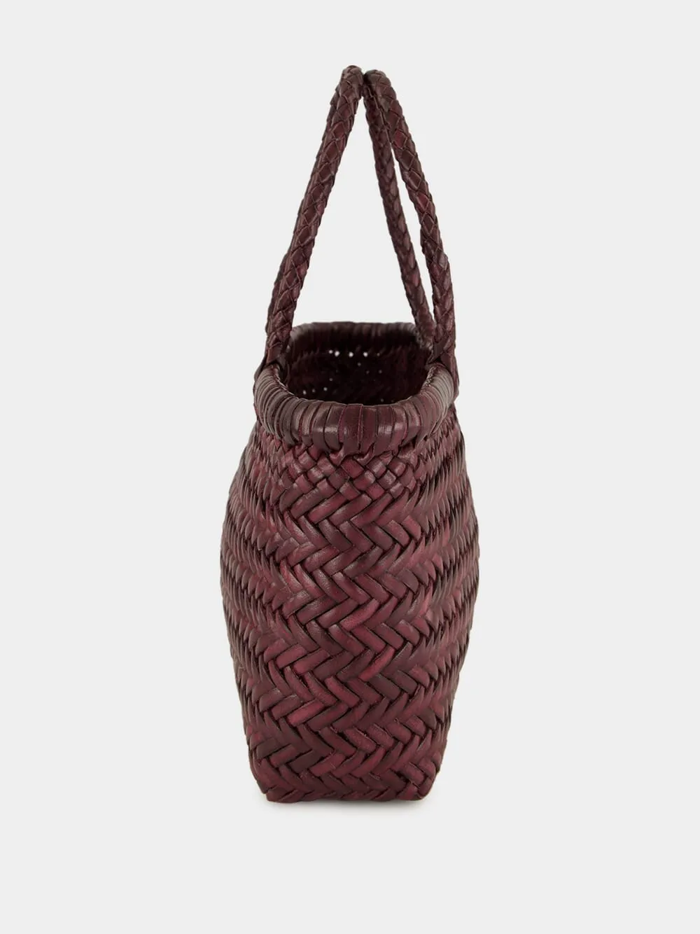 Mini Flat Gora Basket Bag in Plum sold by Fashion Clinic product image thumbnail 3