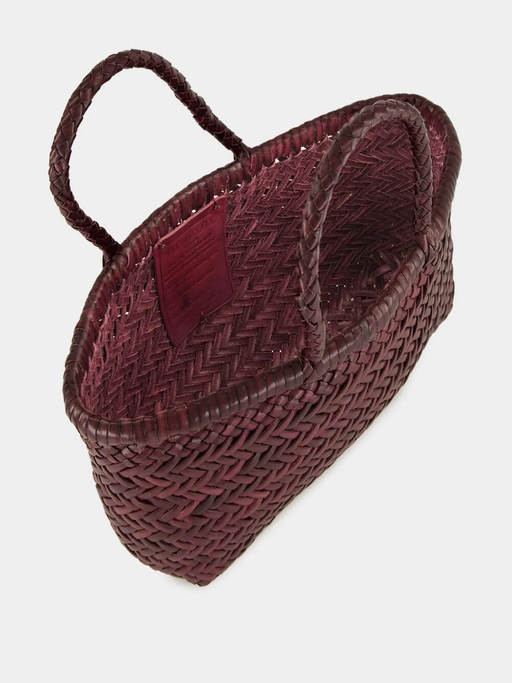 Mini Flat Gora Basket Bag in Plum sold by Fashion Clinic product image thumbnail 5