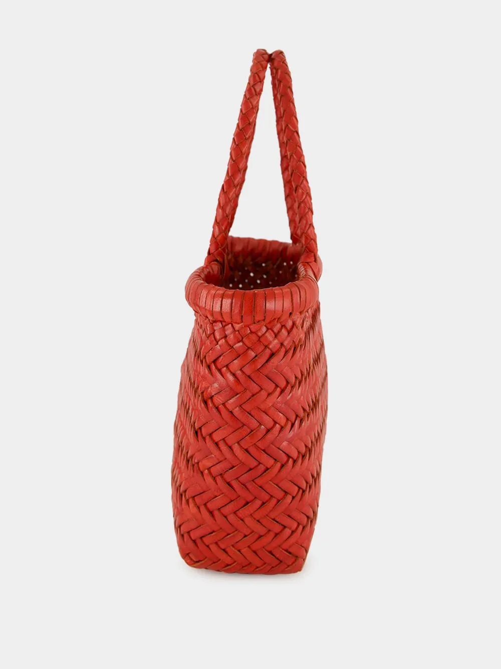 Mini Flat Gora Basket Bag in Poppy Red sold by Fashion Clinic product image thumbnail 3