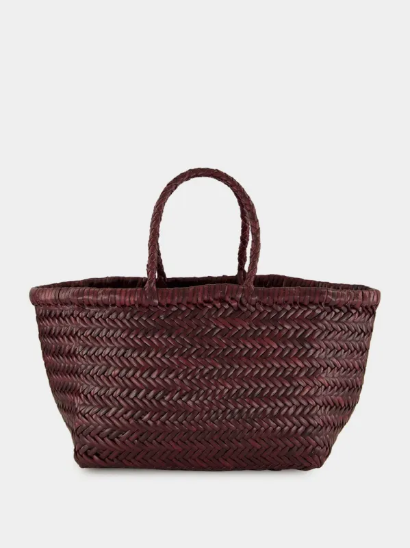 Triple Jump Small Basket Bag in Plum sold by Fashion Clinic