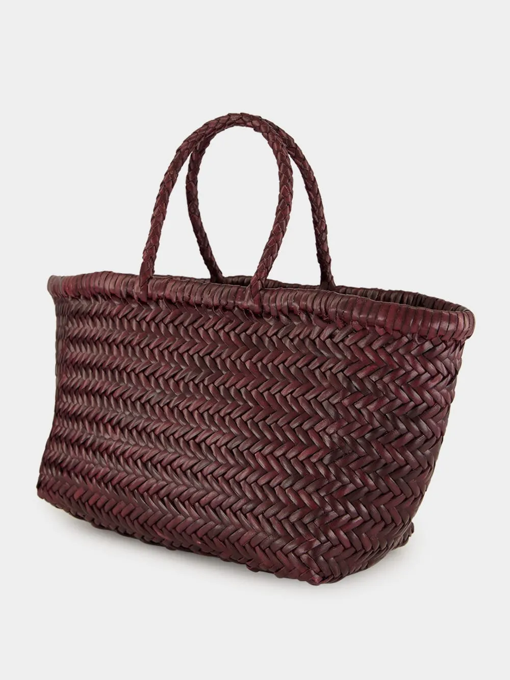 Triple Jump Small Basket Bag in Plum sold by Fashion Clinic product image thumbnail 4