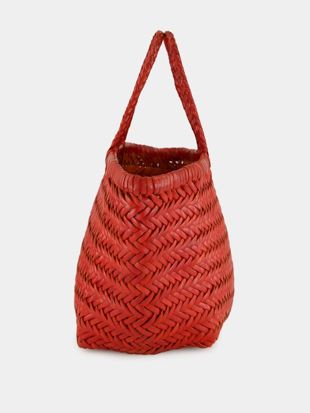 Triple Jump Small Basket Bag in Poppy Red sold by Fashion Clinic product image thumbnail 3