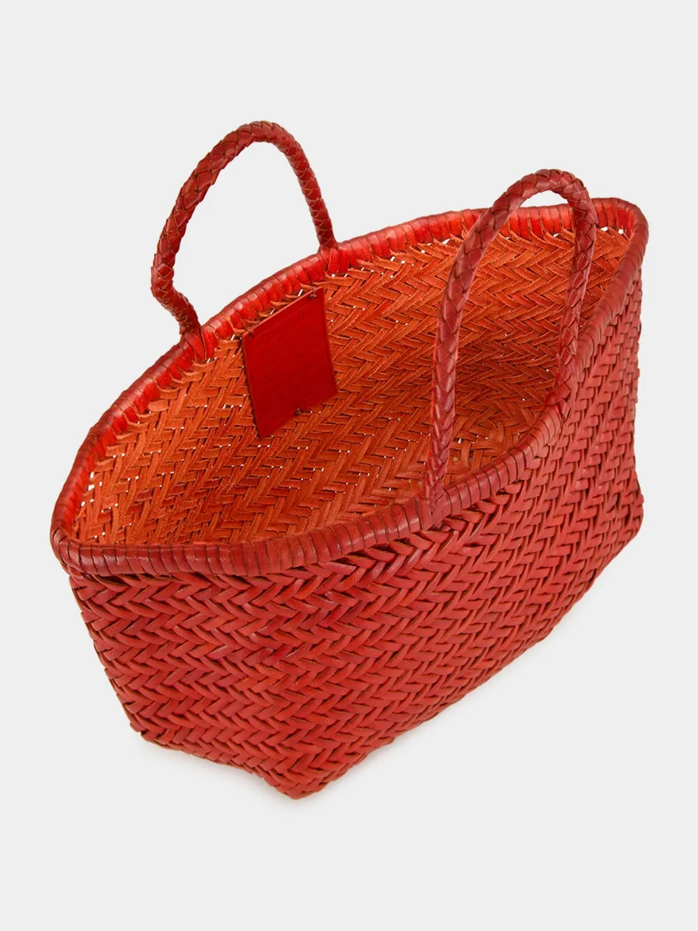 Triple Jump Small Basket Bag in Poppy Red sold by Fashion Clinic product image thumbnail 5