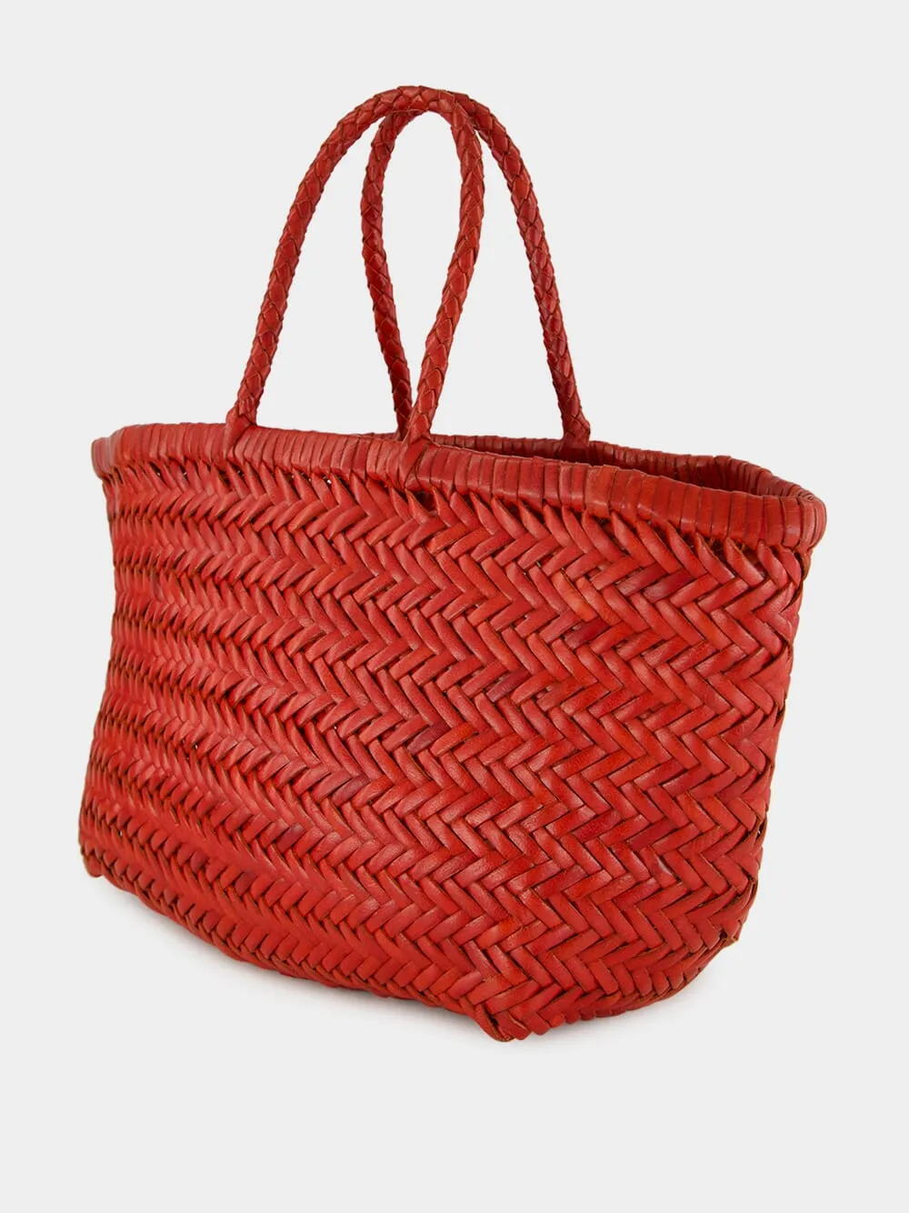 Triple Jump Small Basket Bag in Poppy Red sold by Fashion Clinic product image thumbnail 4