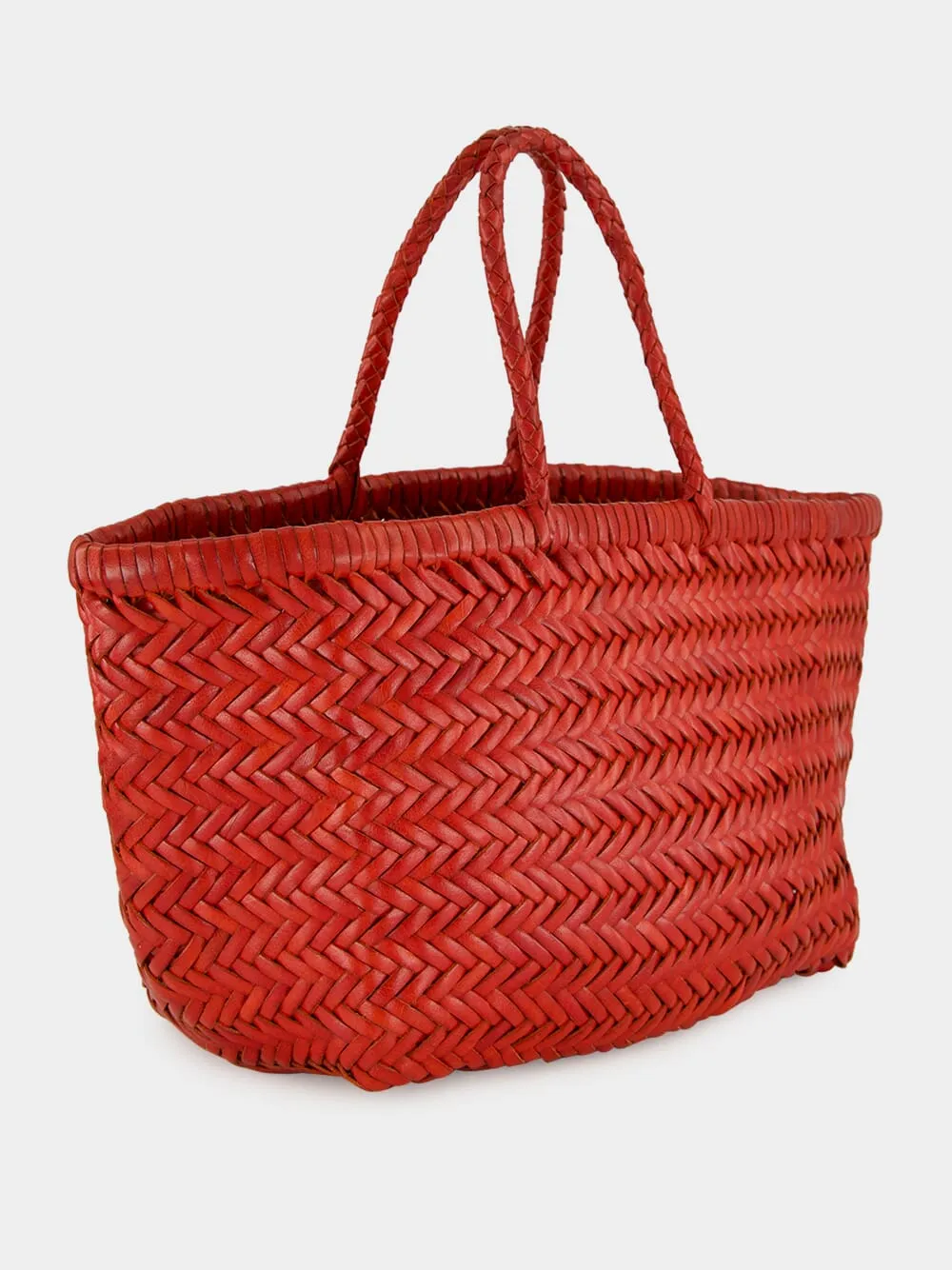 Triple Jump Small Basket Bag in Poppy Red sold by Fashion Clinic product image thumbnail 2