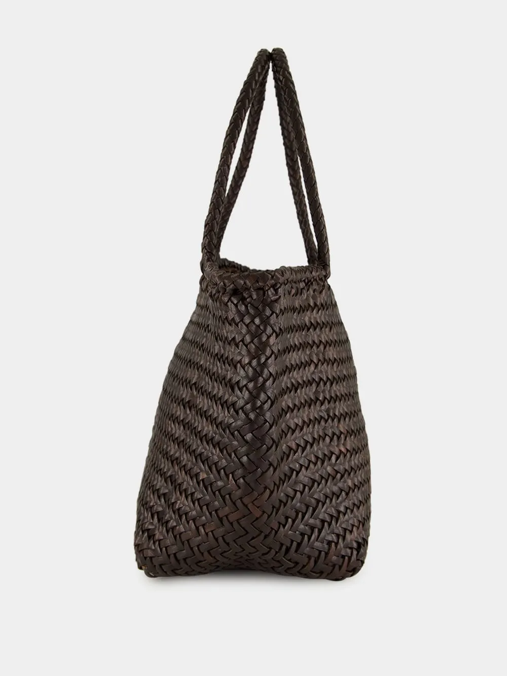 Grace Basket Small in Dark Brown sold by Fashion Clinic product image thumbnail 3