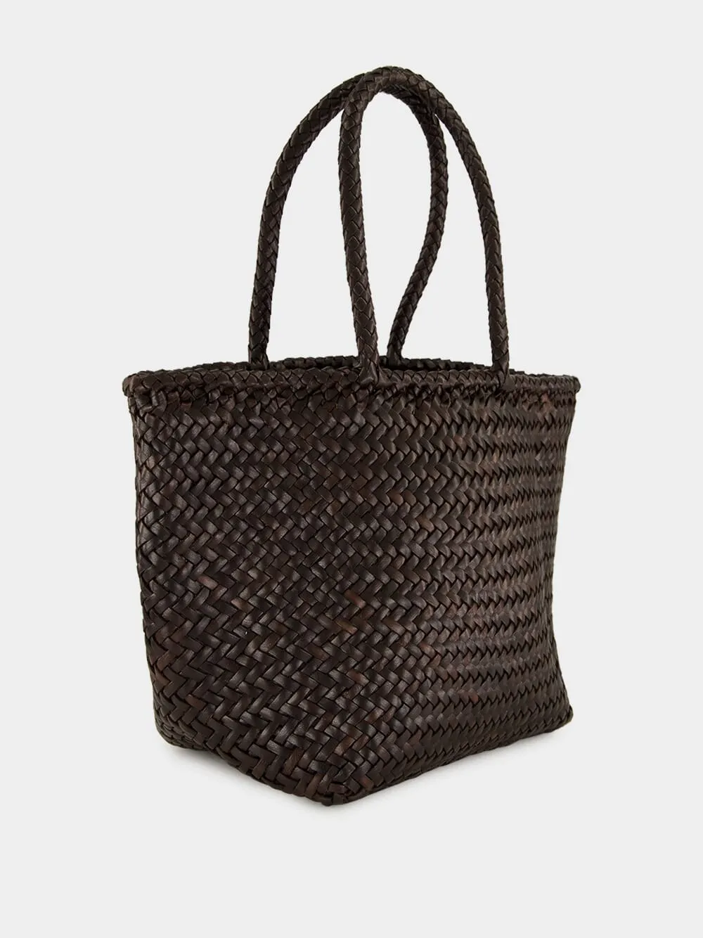 Grace Basket Small in Dark Brown sold by Fashion Clinic product image thumbnail 2