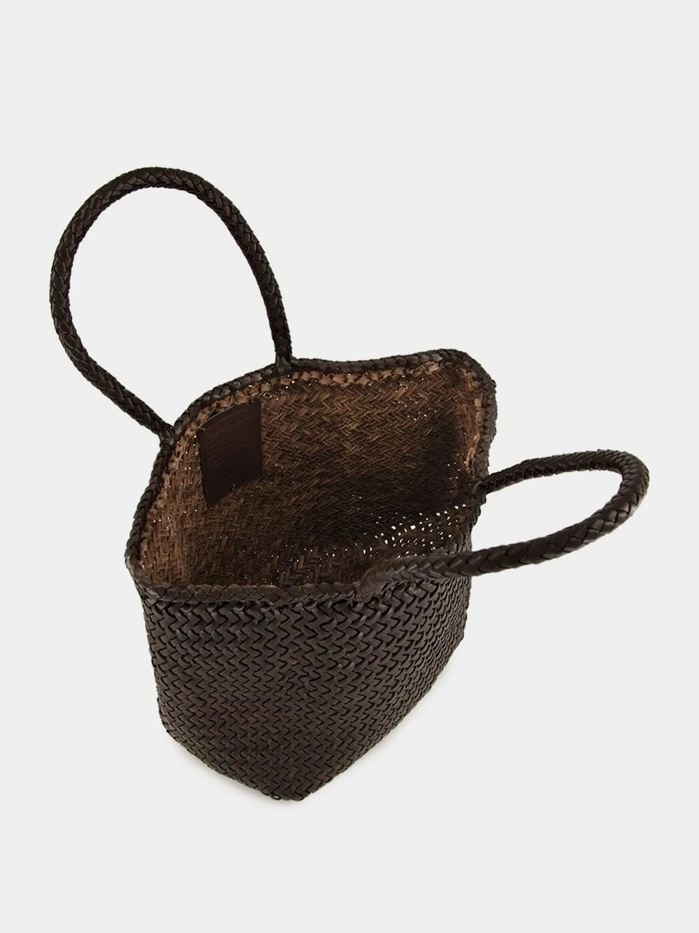Grace Basket Small in Dark Brown sold by Fashion Clinic product image thumbnail 5
