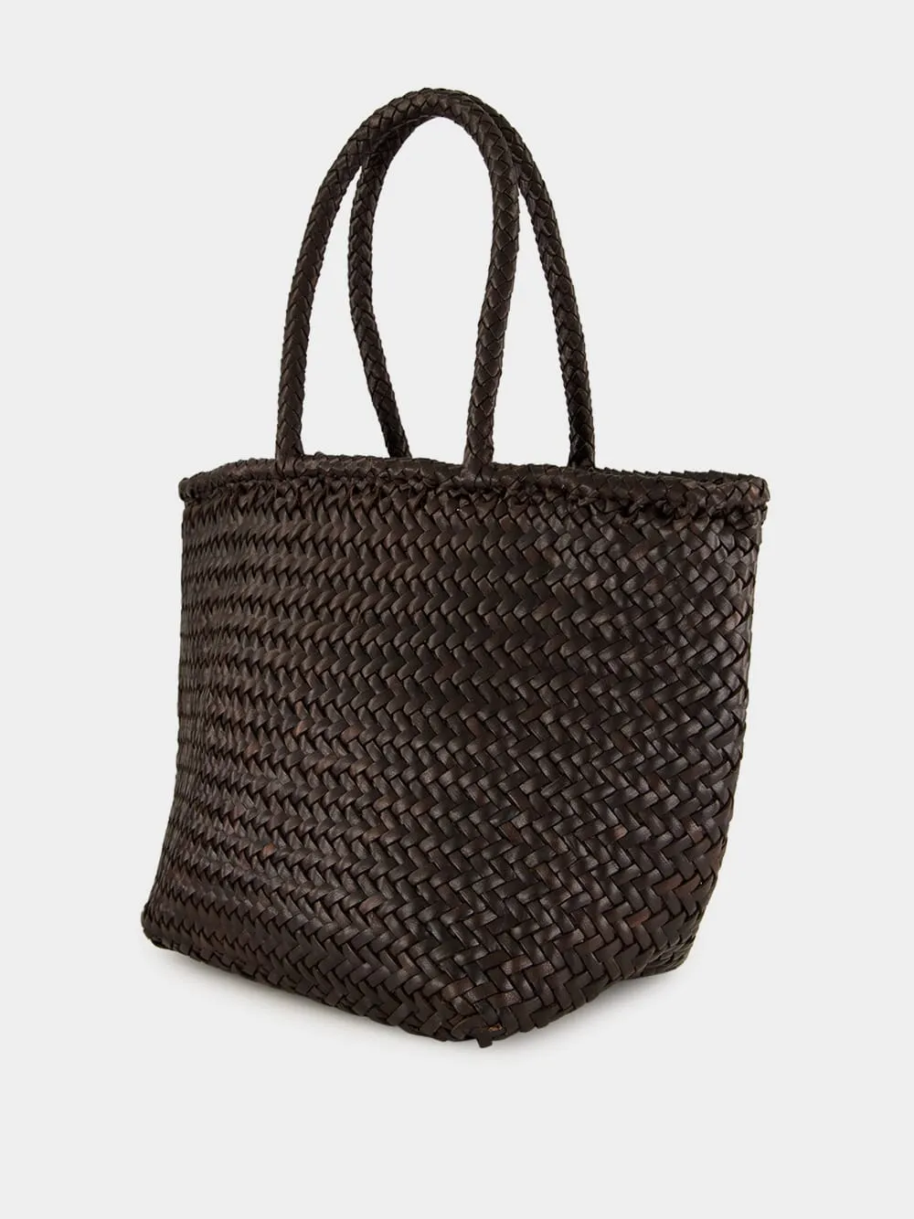 Grace Basket Small in Dark Brown sold by Fashion Clinic product image thumbnail 4