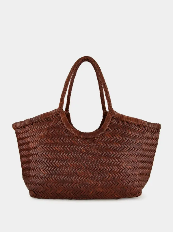 Nantucket Big Basket Bag in Dark Brown sold by Fashion Clinic