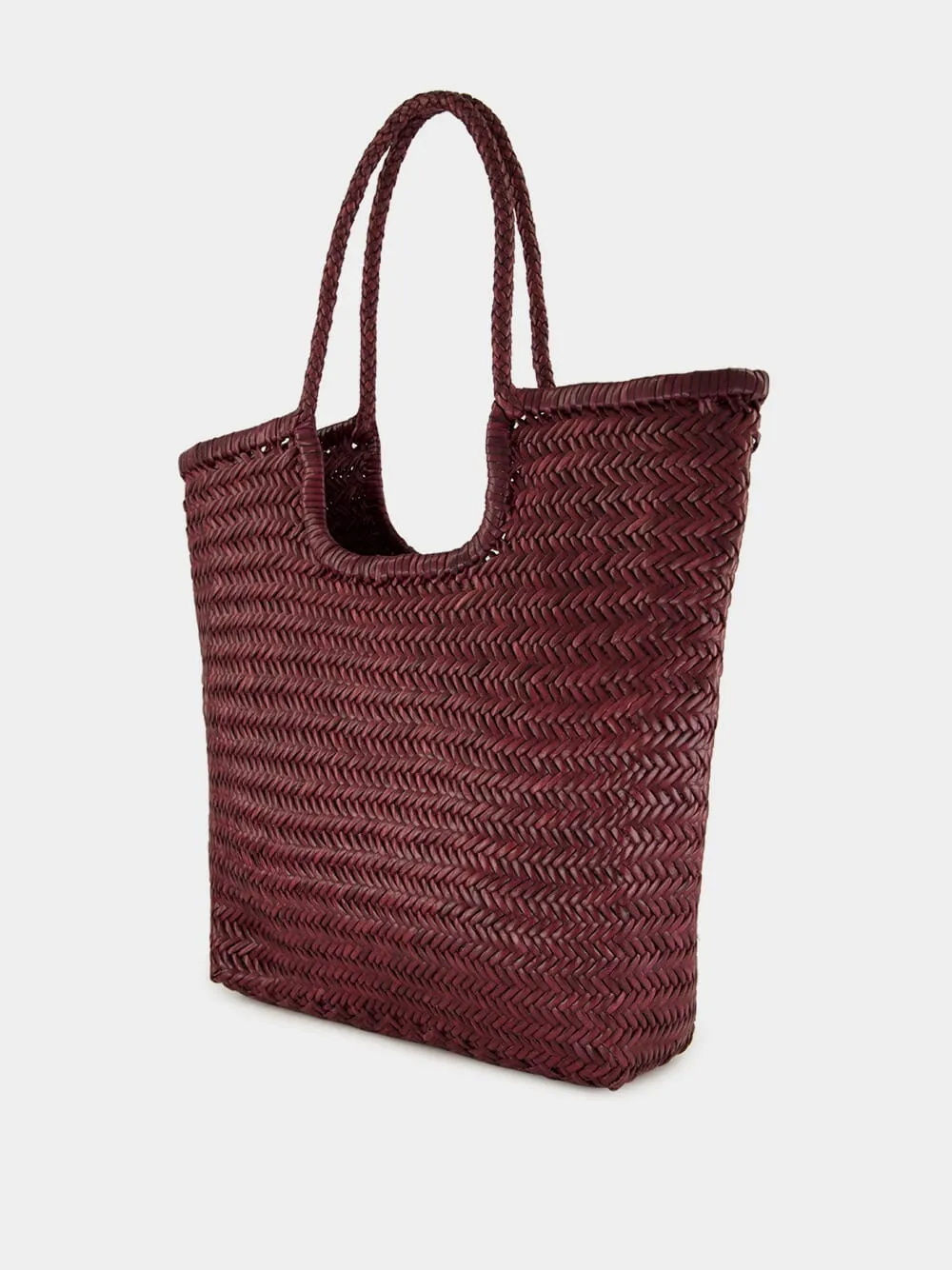 NS Diagonal Triple Jump Bag in Plum sold by Fashion Clinic product image thumbnail 4