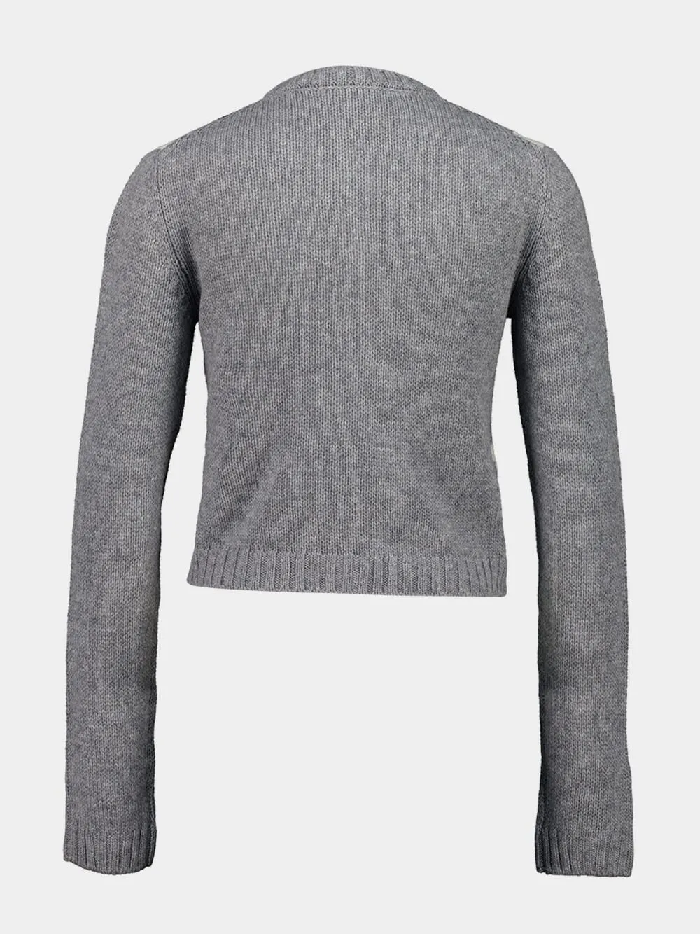 Grey Argyle Cashmere Buttoned Cardigan sold by Fashion Clinic product image thumbnail 2