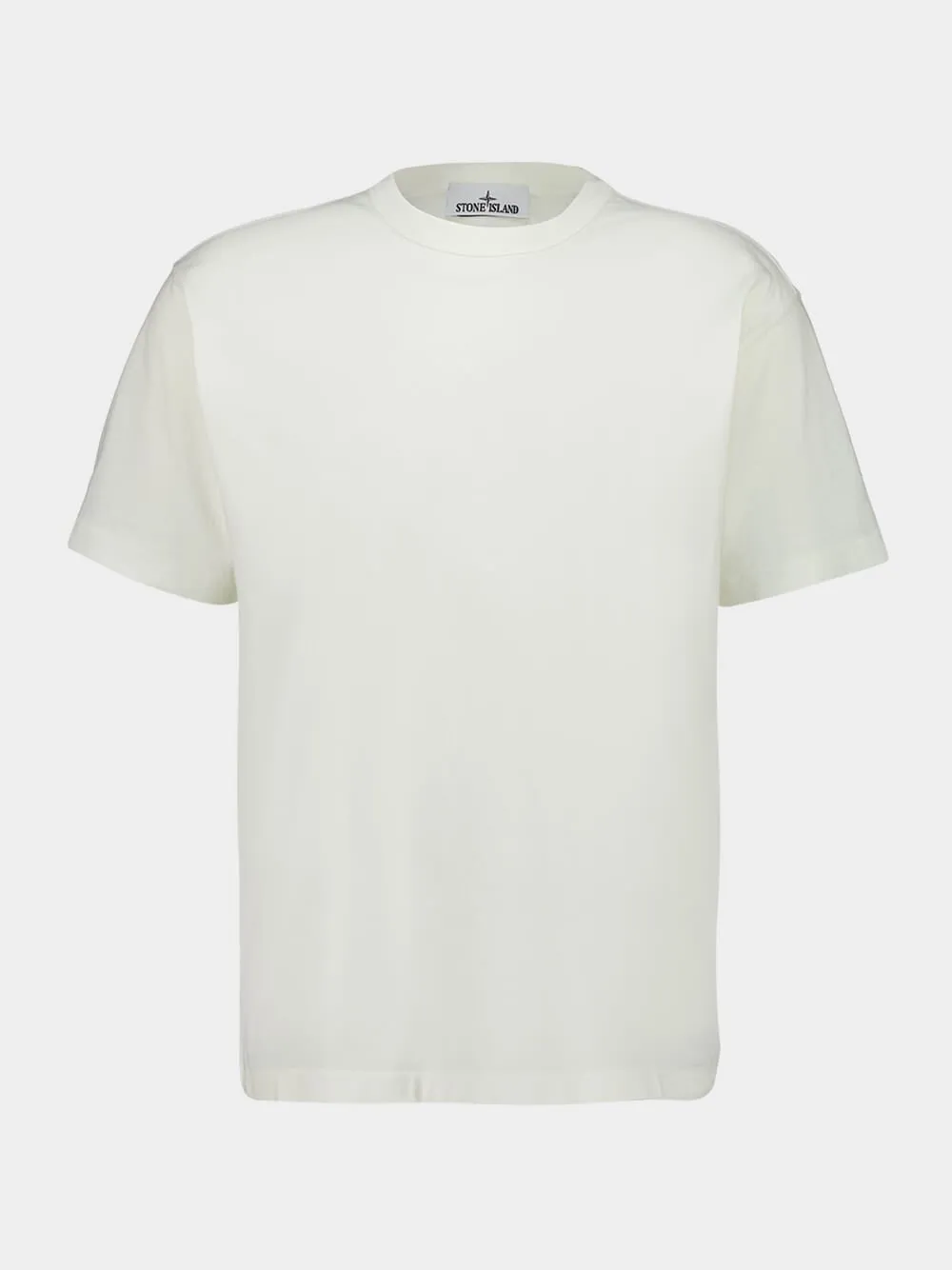 Ivory Organic Cotton Logo T-Shirt sold by Fashion Clinic