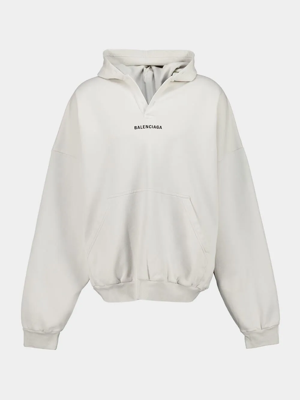 Off-White Cotton Back Polo with Hood sold by Fashion Clinic