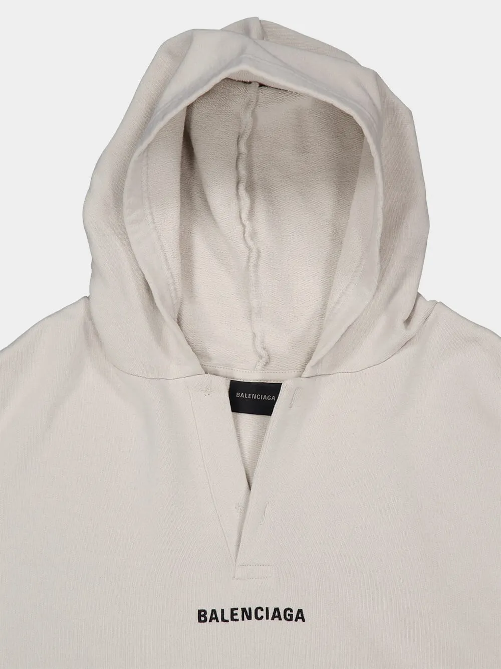 Off-White Cotton Back Polo with Hood sold by Fashion Clinic product image thumbnail 3