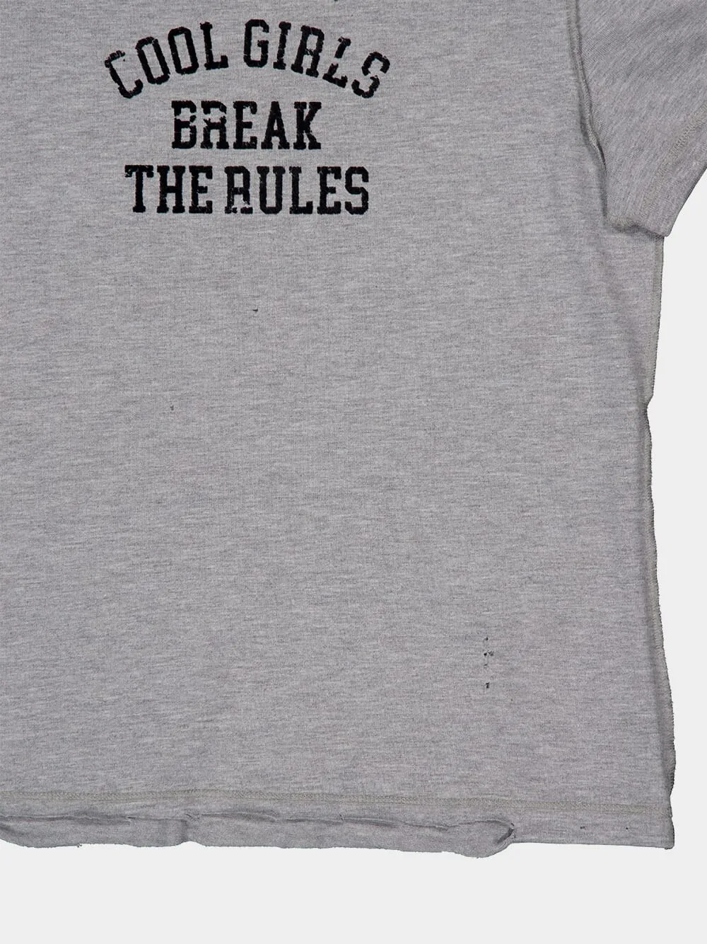 Grey Distressed Jersey T-Shirt with Print sold by Fashion Clinic product image thumbnail 4