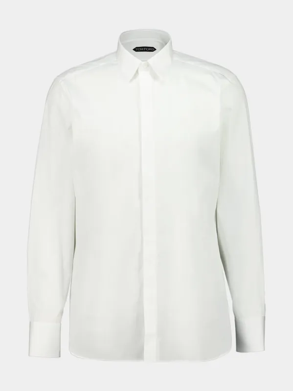 White Classic Cotton Shirt sold by Fashion Clinic