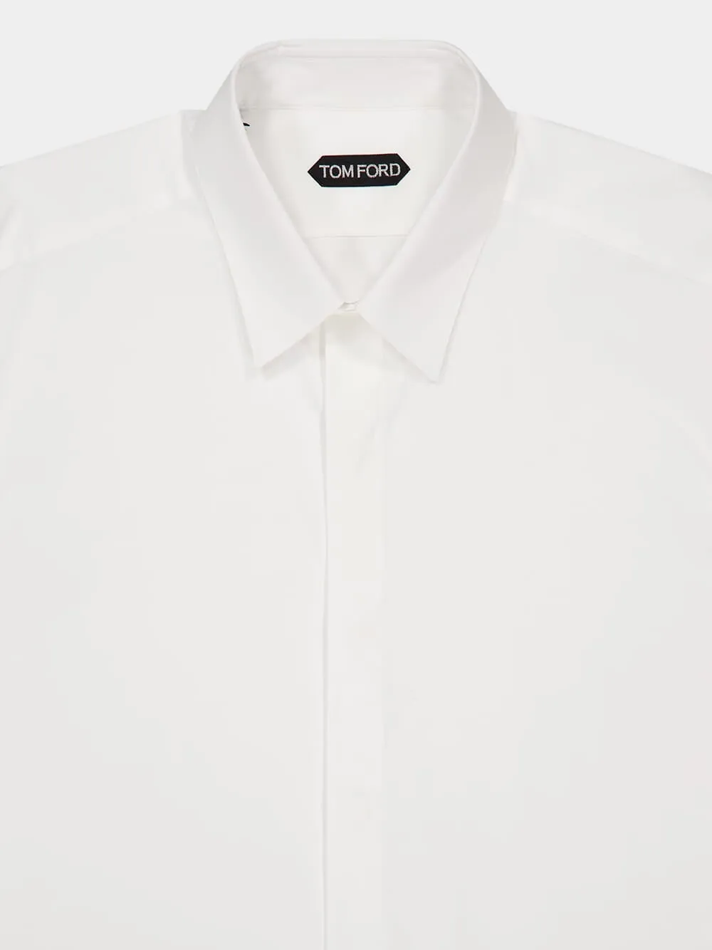 White Classic Cotton Shirt sold by Fashion Clinic product image thumbnail 3