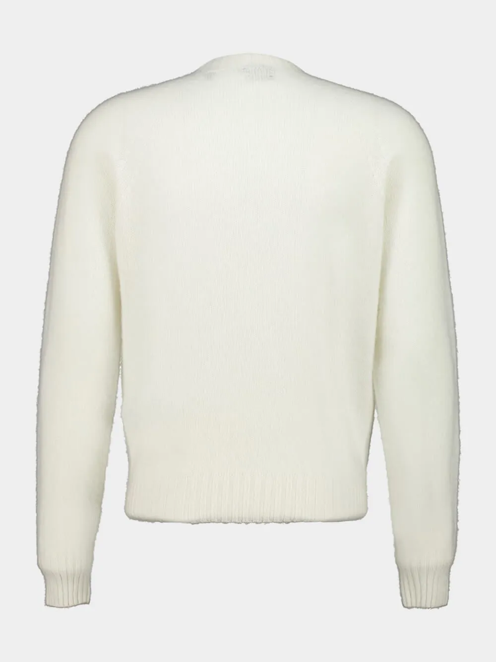 Ivory Cashmere Crewneck Sweatshirt sold by Fashion Clinic product image thumbnail 2