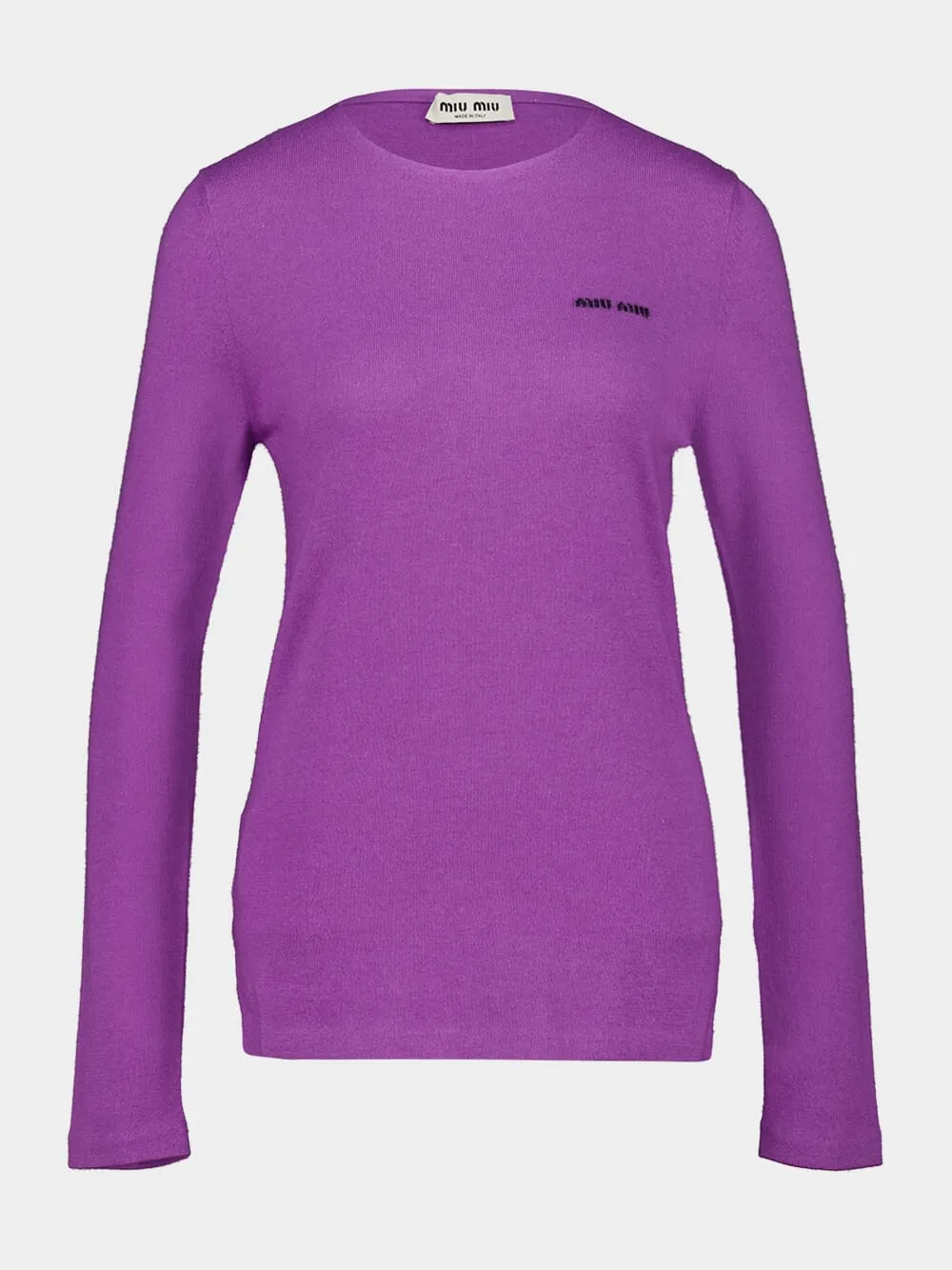 Wisteria Cashmere-Silk Crewneck Sweater sold by Fashion Clinic product image thumbnail 2