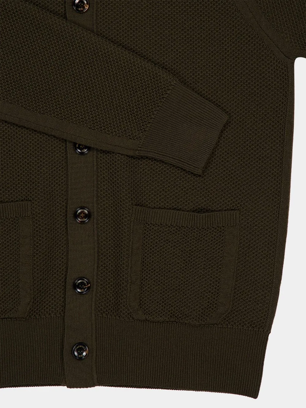 Brown Virgin Wool Button-Up Overshirt sold by Fashion Clinic product image thumbnail 4