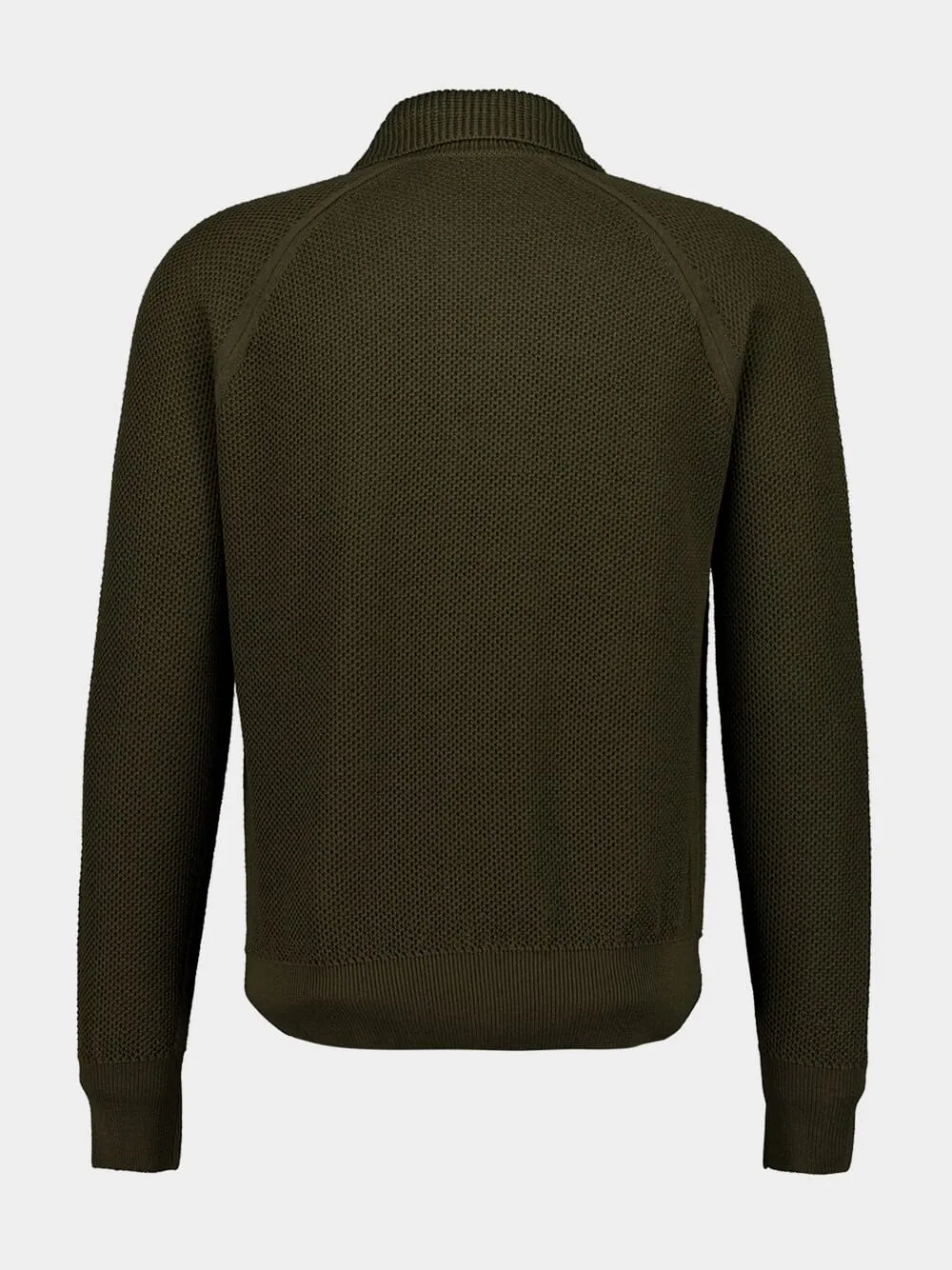 Brown Virgin Wool Button-Up Overshirt sold by Fashion Clinic product image thumbnail 2