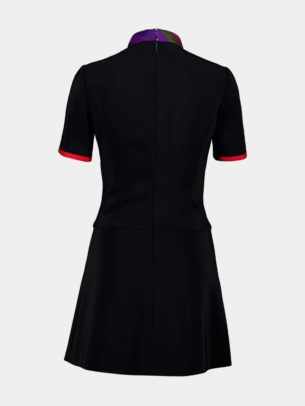 Black Flared Dress with Printed Details sold by Fashion Clinic product image thumbnail 4