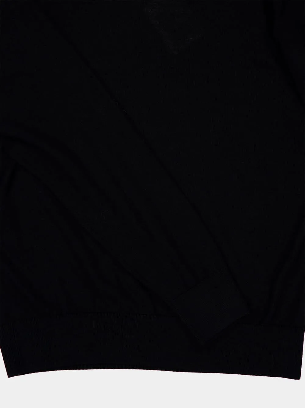 Black Virgin Wool High-Neck Jumper sold by Fashion Clinic product image thumbnail 4