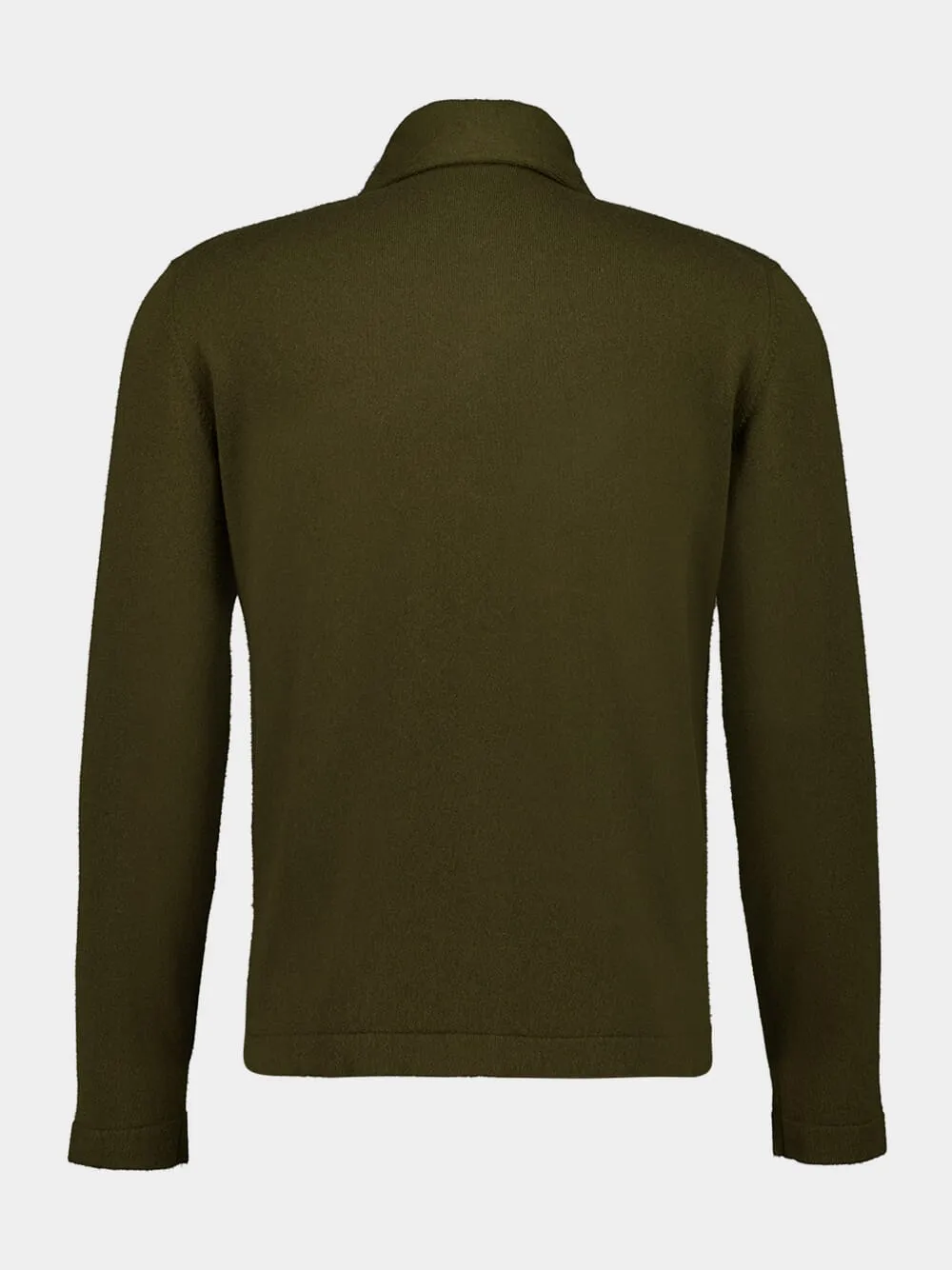 Brown Cashmere Button-Up Shirt Jacket sold by Fashion Clinic product image thumbnail 2