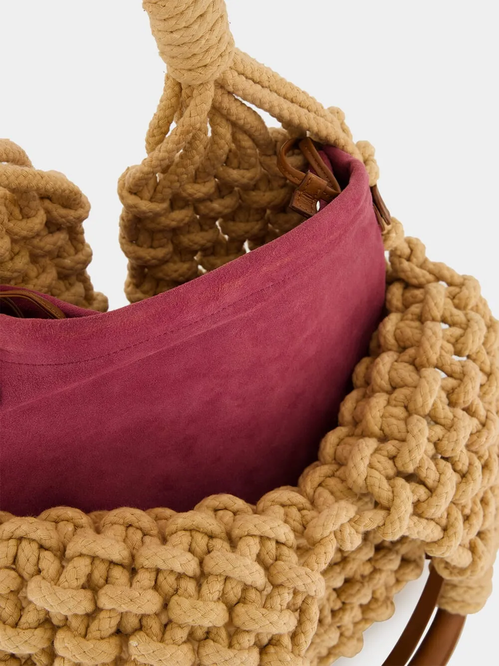 Marble Phlox Macramé Bag sold by Fashion Clinic product image thumbnail 5