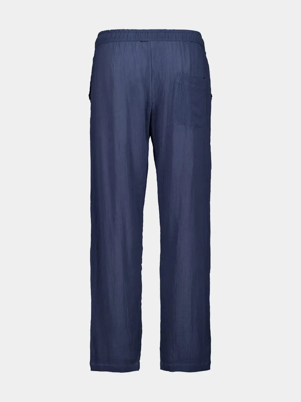 Indigo Blue Organic Cotton Baggy Trousers sold by Fashion Clinic product image thumbnail 2
