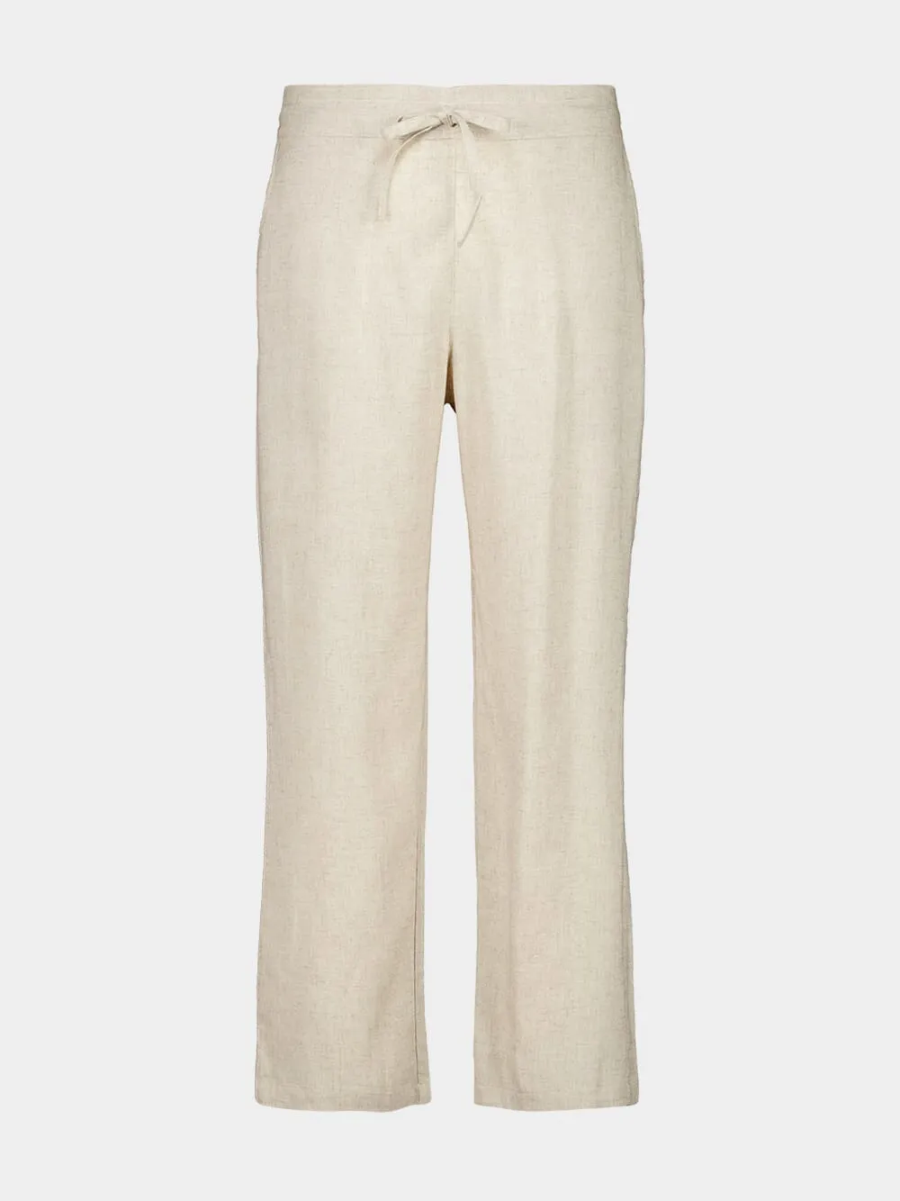 Cream Palmeta Linen Long Formal Pants sold by Fashion Clinic