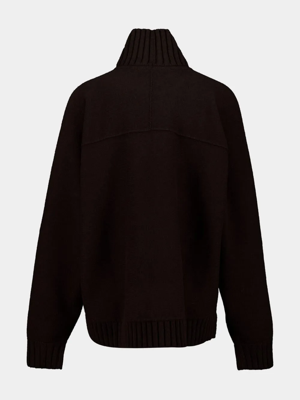 Coffee Brown Wool-Cashmere Pullover sold by Fashion Clinic product image thumbnail 2