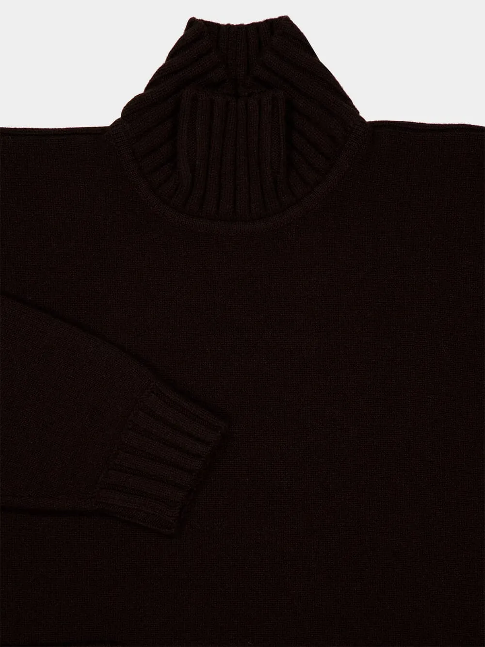 Coffee Brown Wool-Cashmere Pullover sold by Fashion Clinic product image thumbnail 3