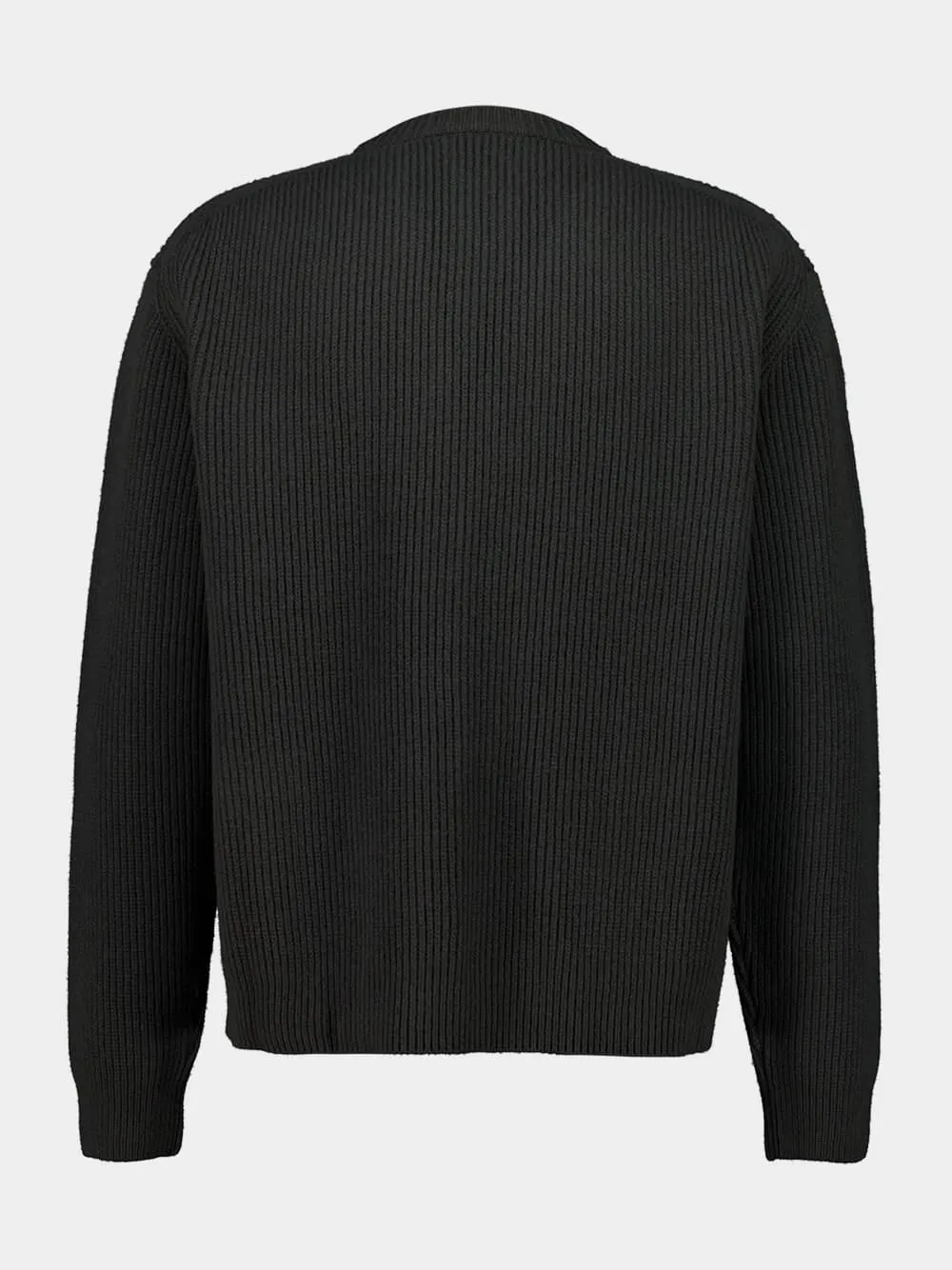 Forest Green Wool Knit Buttoned Cardigan sold by Fashion Clinic product image thumbnail 2