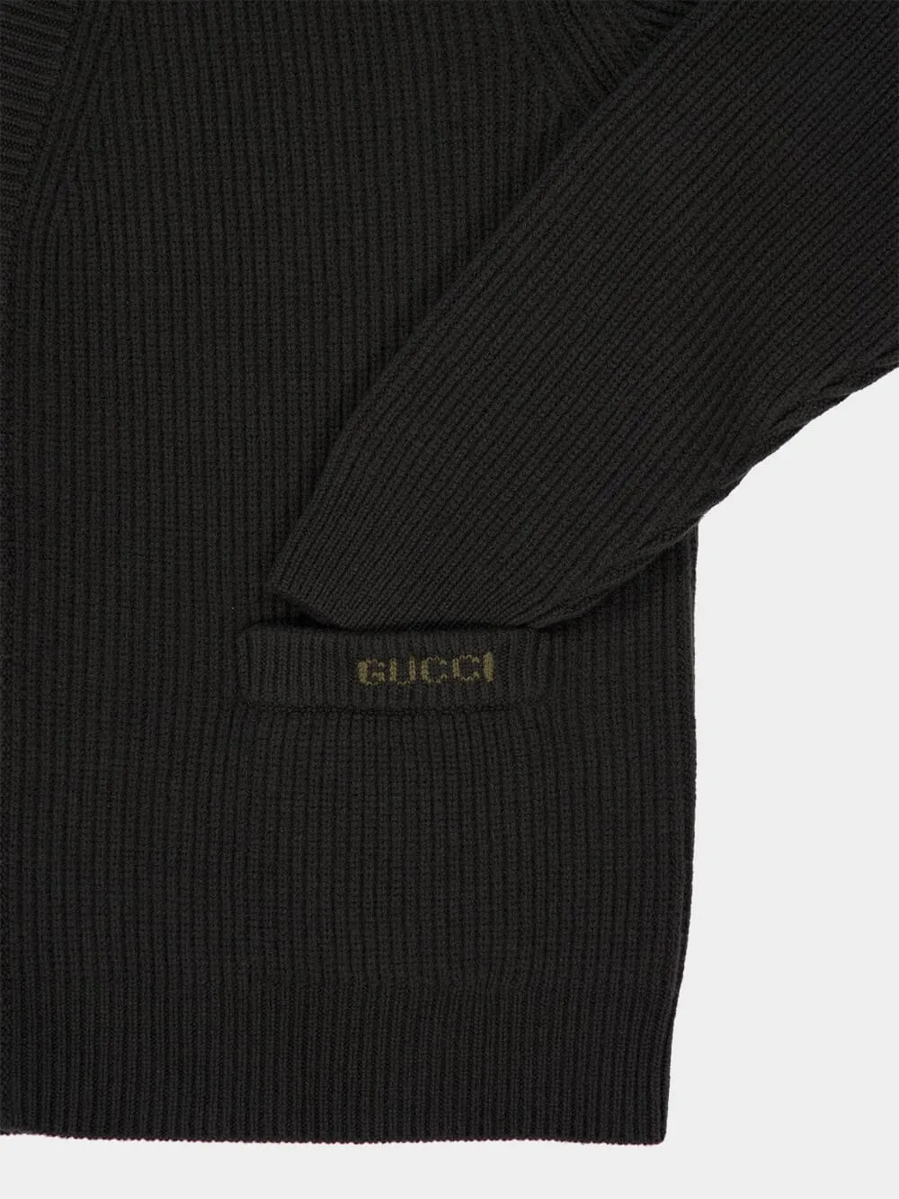 Forest Green Wool Knit Buttoned Cardigan sold by Fashion Clinic product image thumbnail 4