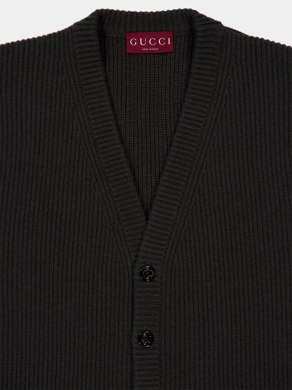 Forest Green Wool Knit Buttoned Cardigan sold by Fashion Clinic product image thumbnail 3