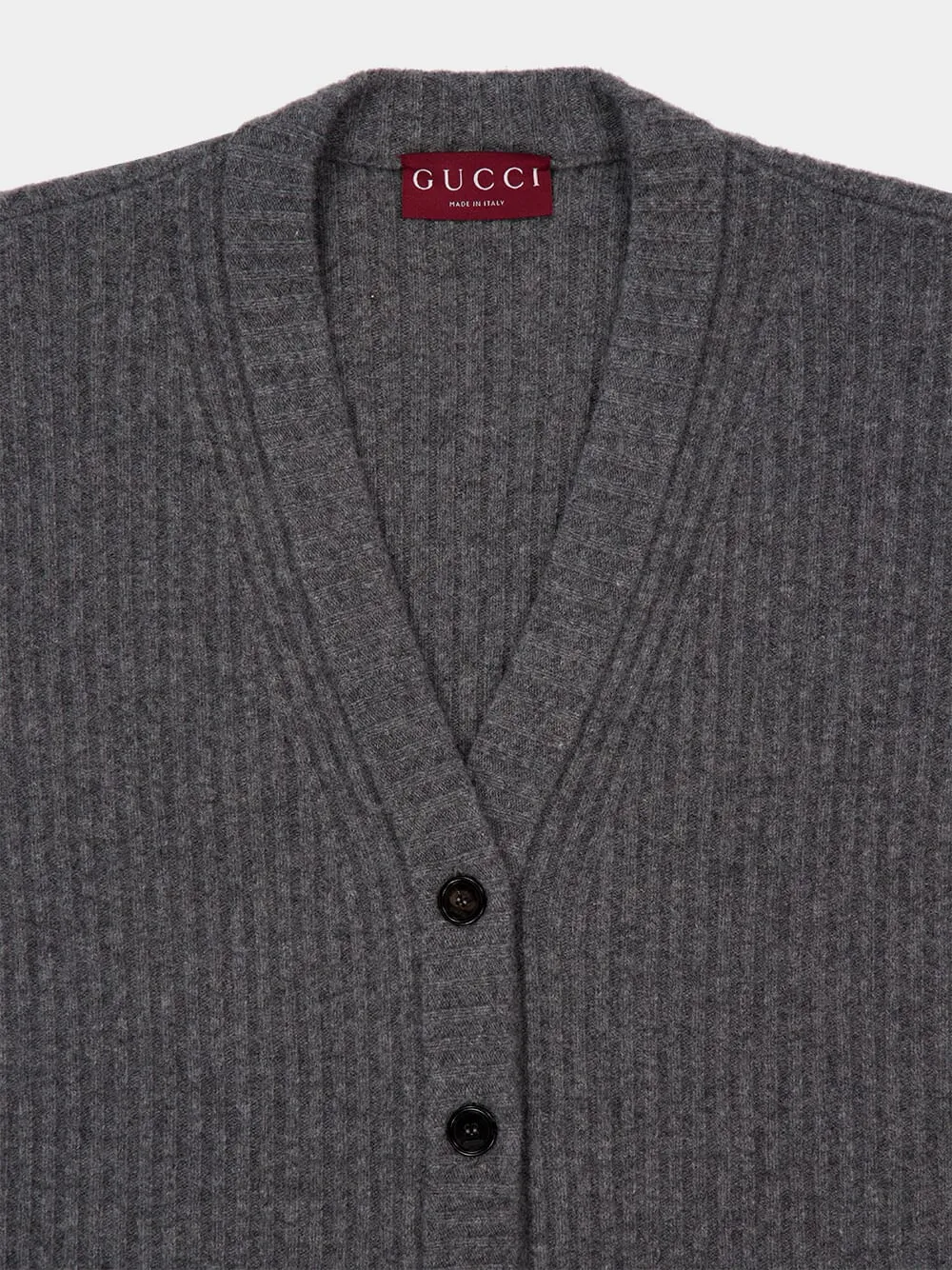 Dusty Grey Felted Wool Cardigan sold by Fashion Clinic product image thumbnail 3