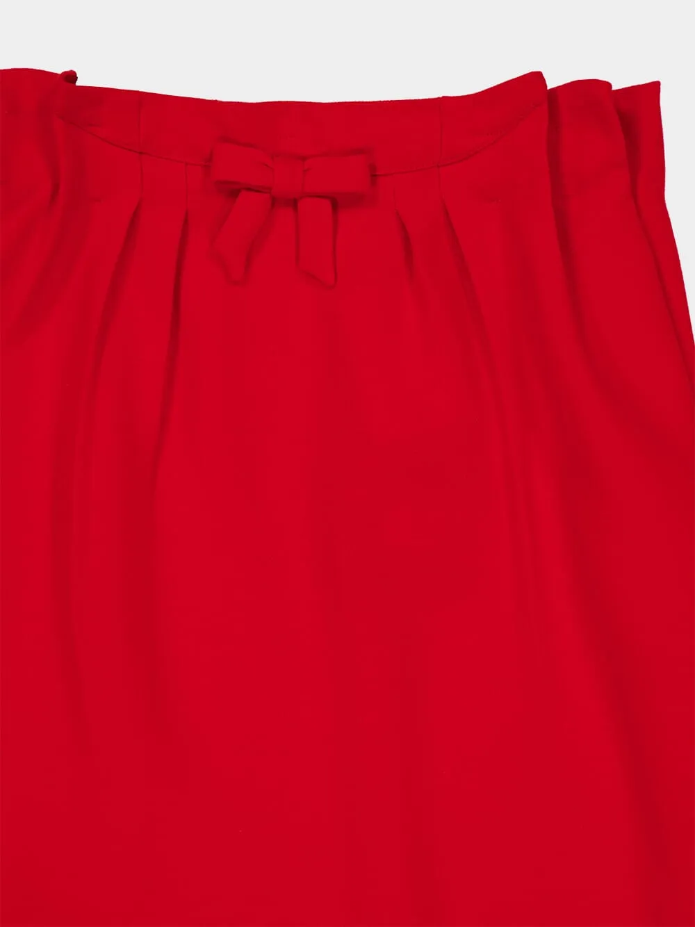 Red Melange Natté Wool Midi Skirt sold by Fashion Clinic product image thumbnail 5