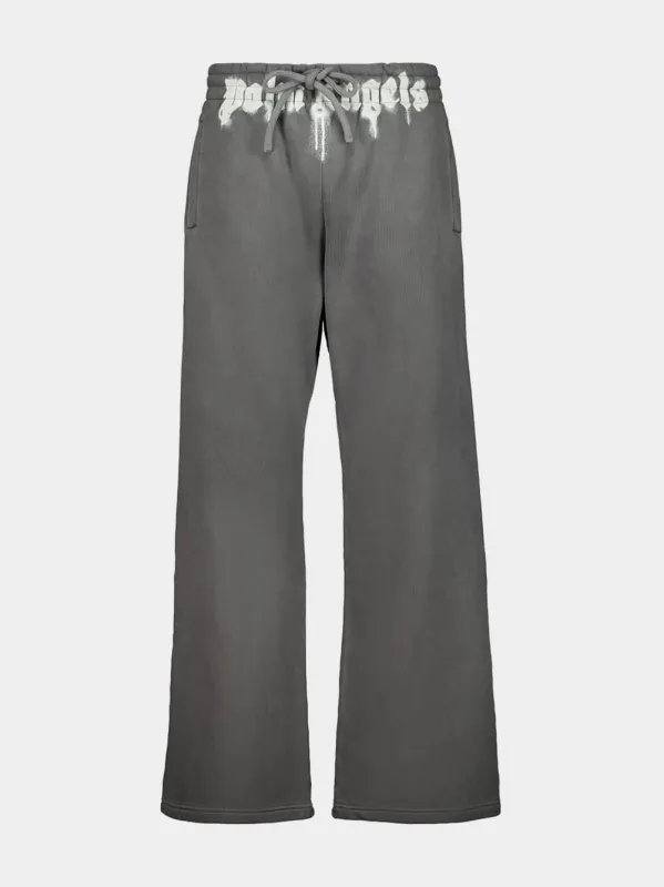 Dark Grey Cotton Logo Waist Sweatpants sold by Fashion Clinic