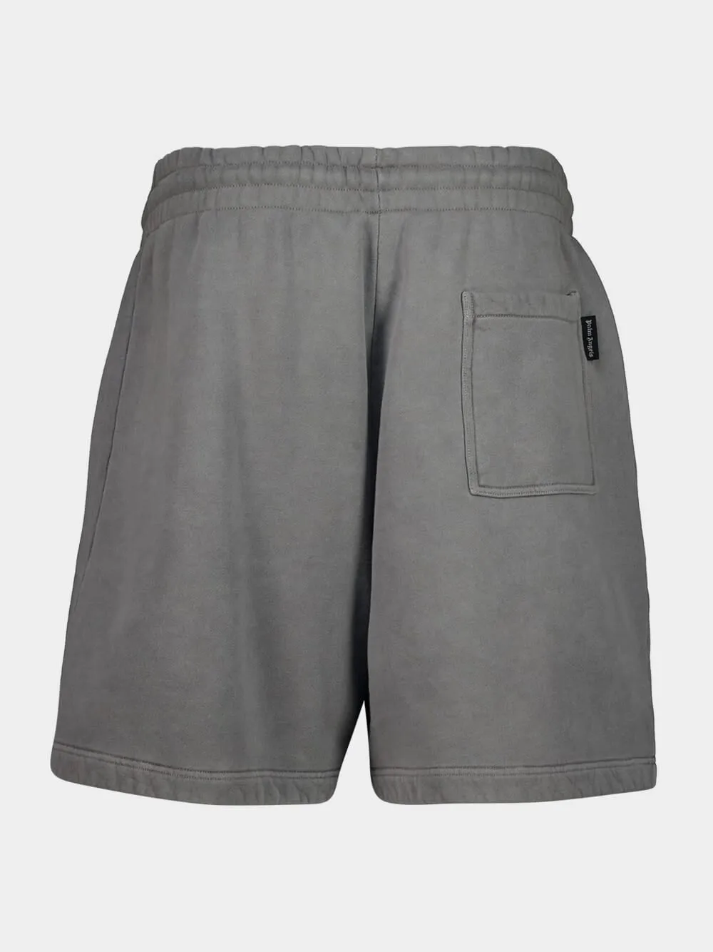 Dark Grey Cotton Logo Waist Sweatshorts sold by Fashion Clinic product image thumbnail 2