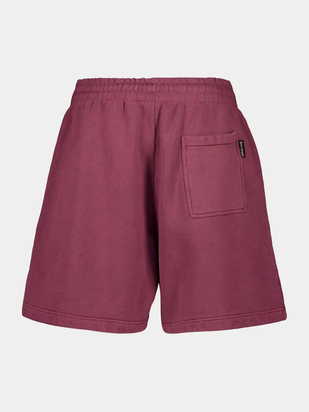 Burgundy Cotton Logo Waist Sweatshorts sold by Fashion Clinic product image thumbnail 2