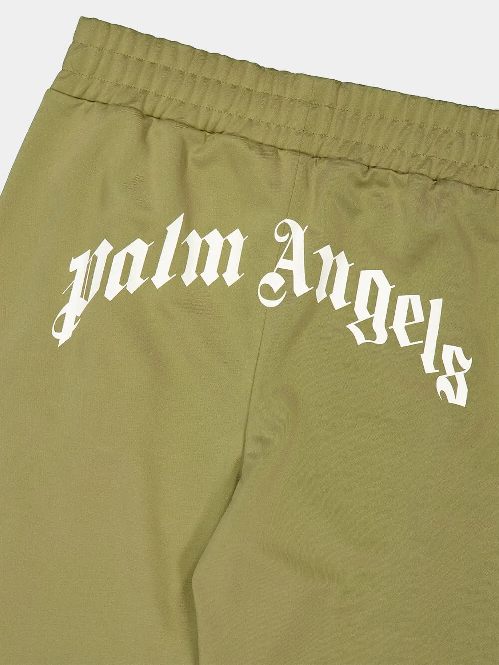 Army Green Track Pants with Back Curved Logo sold by Fashion Clinic product image thumbnail 4