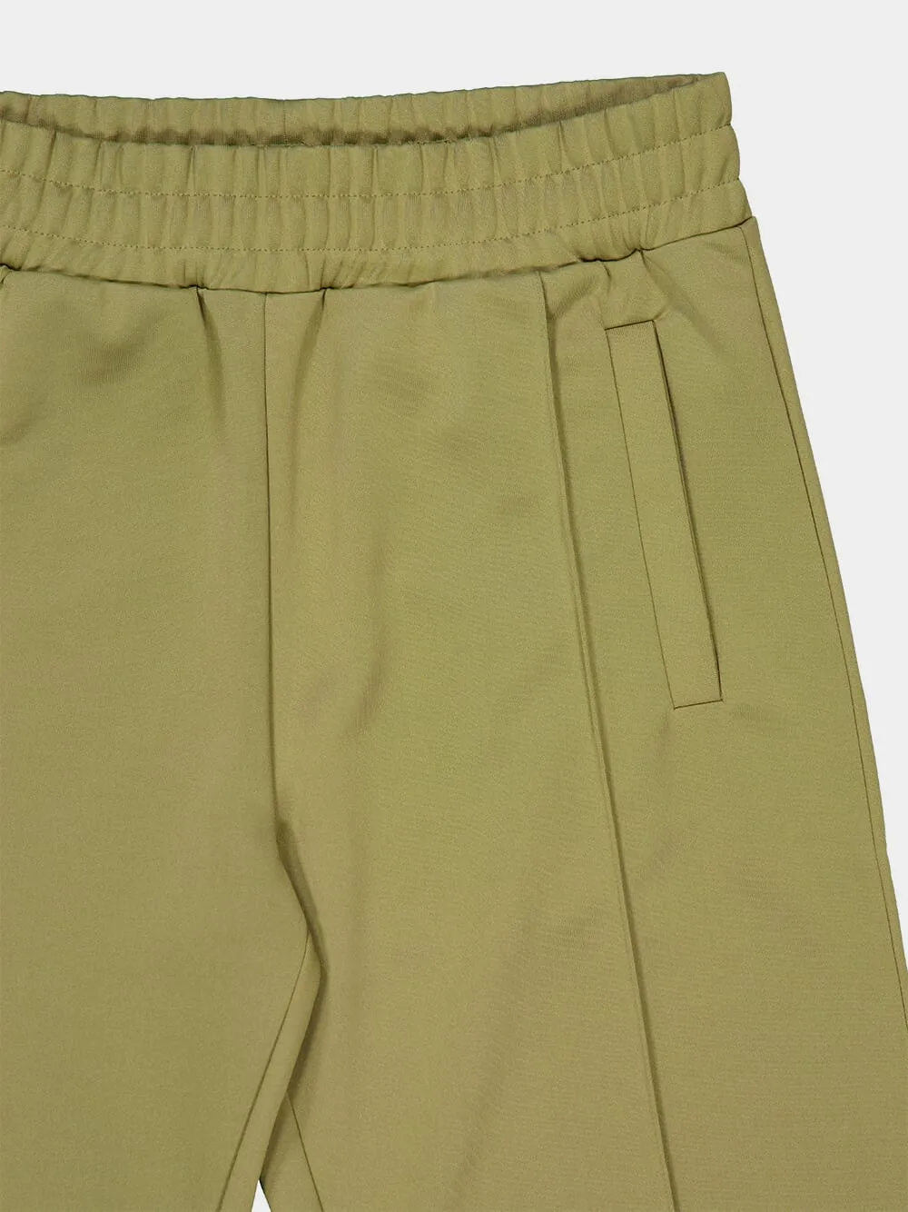 Army Green Track Pants with Back Curved Logo sold by Fashion Clinic product image thumbnail 3