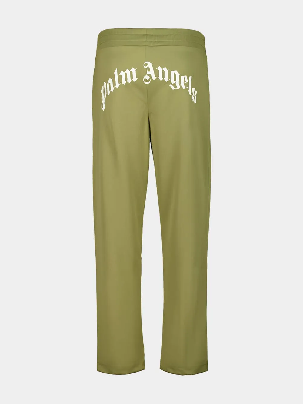 Army Green Track Pants with Back Curved Logo sold by Fashion Clinic product image thumbnail 2