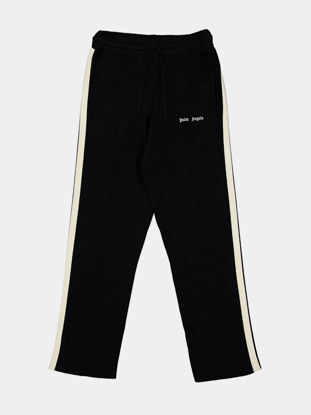 Black Track Pants with Classic Logo Knit Embroidery sold by Fashion Clinic product image thumbnail 4