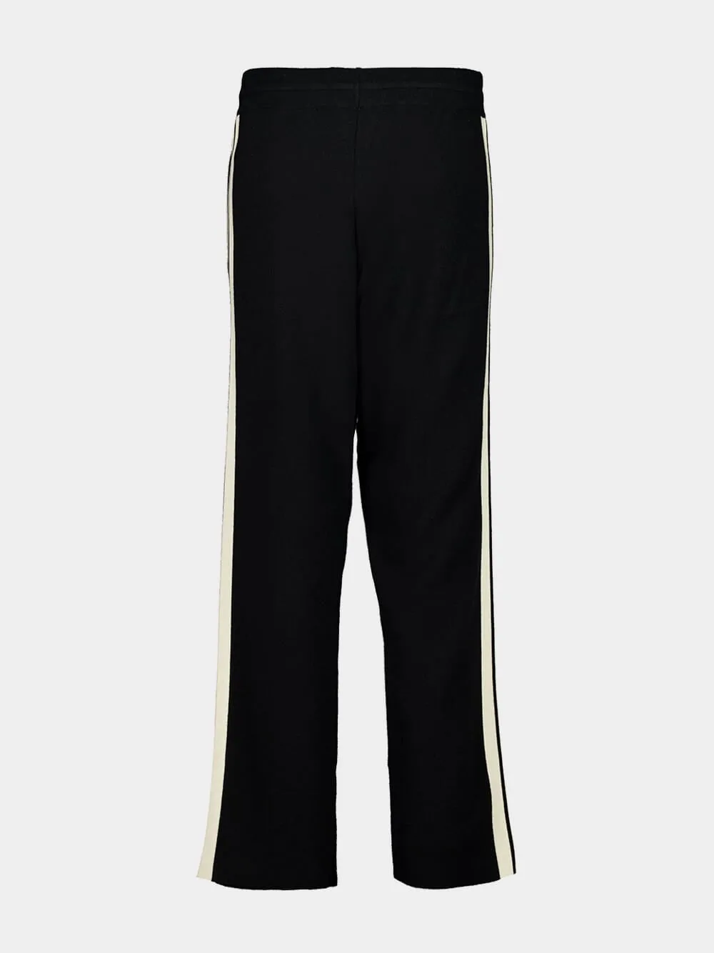 Black Track Pants with Classic Logo Knit Embroidery sold by Fashion Clinic product image thumbnail 2