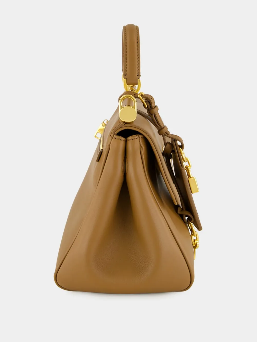 My Sicily Caramel Brown Leather Handbag sold by Fashion Clinic product image thumbnail 4